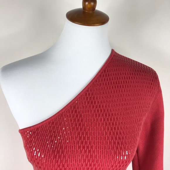 Cache Tops | Cache Red One Shoulder Top Sparkle 34 Sleeve | Poshmark